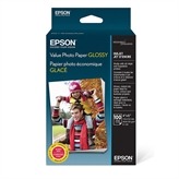 EPSON Value Photo Paper Glossy 4 x 6, 100 Sheets
