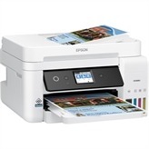 The Supertank Color MFP with ADF, Fax  and wireless. Up to 2 years of ink in the box1 ? includes enough ink to print up to 14,000 pages  black/11,200 color2 Save up to 90 percent on ink ? with low-cost replacement bottles vs. ink cartridges3 ,  equivalent to about 90 individual ink cartridges4 Engineered for reliability ? comes with a 2-year limited warranty and permanent  printhead designed to last the life of the printer Do more ? with fax, auto 2-sided printing, 250-sheet paper tray, large 2.4" color  touchscreen, Ethernet and auto document feeder (ADF) Powered by PrecisionCore Heat-Free TechnologyTM ? delivers a fast first page out  and low power consumption Security features ? Epson's Solutions Suite of embedded security features helps  protect your data  Compact, space-saving design ? and exclusive EcoFit  bottles that are auto-start/ stop and uniquely keyed for easy filling of each color  Specially engineered inks ? vibrant graphics and pigment black ink for razor-sharp text Enhanced connectivity and productivity from your mobile device ? the Epson  Smart Panel  app5  transforms your mobile device into a high-performance command  center that lets you set up, operate and monitor your printer with ease Ultimate wireless and networking ? easily print from iPad , iPhone , Android?  tablets and smartphones6 ; includes Wi-Fi Direct 7 and Ethernet