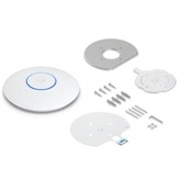 Compact, ceiling-mounted WiFi 7 AP with 4 spatial streams and 2.5 GbE uplink. WiFi 7, 4 spatial streams, 115 m  (1,250 ft ) coverage, 200+ connected devices, Powered using PoE, 2.5 GbE uplink.