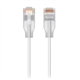 UniFi Etherlighting Cat 6 Patch Cable .15M White 24 Pack - Nano-thin patch cable with 2.5 GbE support designed to show Etherlightin effects