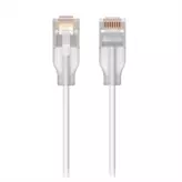 UniFi Etherlighting Cat 6 Patch Cable .15M White 24 Pack - Nano-thin patch cable with 2.5 GbE support designed to show Etherlightin effects