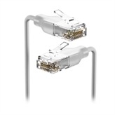 UniFi Etherlighting Cat 6 Patch Cable 0.3M White - Nano-thin patch cable with 2.5 GbE support designed to show Etherlighting effects
