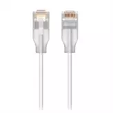 UniFi Etherlighting Cat 6 Patch Cable 2M White - Nano-thin patch cable with 2.5 GbE support designed to show Etherlighting effects