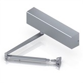 A mechanical door closer that ensures controlled closure for safety and convenience. Adjustable power size 1-6.Adjustable closing and latching speed Adjustable opening (back-check) speed Surface mount Non-handed installation.
