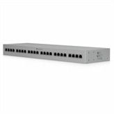 Rack-mount indoor panel supports up to 10 GbE, PoE++, and 20kA surge discharge per port. 24-port integrated 1U rack-mount design.