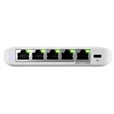 Compact, 5-port 2.5G switch with that can be powered with PoE or a USB-C adapter