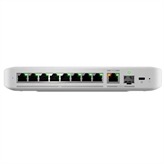 Flexible, 8port 2.5 GbE switch with a 10 GbE RJ45/SFP+ combination uplink port that can be powered with a USBC or PoE+ adapter.8 2.5 GbE ports1 10 GbE PoE+ input port for power / SFP+ port comboOptional powering with included 5V, 3A USBC adapterNote. EU version comes with EU power plug only.