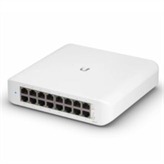 The UniFi Switch Lite 16 PoE is a fully managed Layer 2 switch with sixteen Gigabit Ethernet ports for your RJ45 Ethernet devices. Eight ports also offer auto-sensing 802.3at PoE+ that provide up to a total PoE wattage of 45W for UniFi Access Points or other PoE devices.  Managed and configured by the UniFi Network Controller with UniFi mobile app support, the UniFi Switch Lite 16 PoE offers Layer 2 switching protocols and features. The UniFi Network Controller and mobile app allow admins to configure and monitor virtually all of the switch features in a graphical user interface from anywhere.