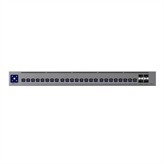 Professionalgrade, Layer 3 Etherlighting  switch with 2 10 GbE, 22 2.5 GbE, and 4 10G SFP+ ports.Etherlighting  ports that illuminate to indicate port location, speed/link, and native VLAN/network22 2.5 GbE, 2 10 GbE ports4 10G SFP+ portsDC power backup readyPair with UniFi Etherlighting Patch Cables for optimal brightness.Requires UniFi RPS.