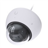 Allweather, vandalproof 4K PoE dome camera with enhanced AI capabilities and longrange IR night vision.