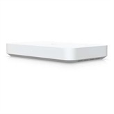 Desktop 10G independent gateway with integrated 4-port 2.5 GbE switch. Managed with a CloudKey, Official UniFi Hosting, or UniFi Network Server. 5 Gbps routing with IDS/IPS. (1) 10G SFP+ and (1) 10 GbE RJ45 WAN port. (1) 10G SFP+ LAN port. Integrated 4-port switch with (1) PoE+ port.