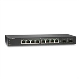 SONICWALL SWITCH SWS12-8POE  The SonicWall Switch delivers unparalleled performance, security and manageability which makes it ideal for Software Defined-Branch (SD-Branch) deployments. This enables businesses   big or small, to undergo digital transformation and keep pace with the changing network and security landscape. The secure switch is part of Network Access Security products along with SonicWaves Access points that integrates into SonicWall Next generation firewalls. By tightly integrating the SonicWall Switch with NGFW and Capture Security center, the solution benefits from unified threat detection, visibility, single pane of glass management and analytics without the need to login to local switch management console. This makes solution a perfect fit for Software Defined-Branch (SD-Branch) where edge, Access and End point are managed from a single management console.