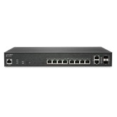 SONICWALL SWITCH SWS12-10FPOE  The SonicWall Switch delivers unparalleled performance, security and manageability which makes it ideal for Software Defined-Branch (SD-Branch) deployments. This enables businesses   big or small, to undergo digital transformation and keep pace with the changing network and security landscape. The secure switch is part of Network Access Security products along with SonicWaves Access points that integrates into SonicWall Next generation firewalls. By tightly integrating the SonicWall Switch with NGFW and Capture Security center, the solution benefits from unified threat detection, visibility, single pane of glass management and analytics without the need to login to local switch management console. This makes solution a perfect fit for Software Defined-Branch (SD-Branch) where edge, Access and End point are managed from a single management console.
