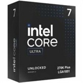 Intel Core Ultra 7 Processor 270K Plus. Featuring PCIe 5.0 & 4.0 support and DDR5 support, Intel Core Ultra 7 Processors 270K Plus are optimized for enthusiast gamers and creators and help deliver high performance. Compatible with Intel 800 Series Chipset-based motherboards. 125W Processor Base Power.