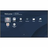 86 4K Commercial Display, 500nits, 5000:1, 8GB RAM/32GB storage, OPS slot, HDMI x4 in/out, USBA x2, USBC, Audio in/out, SPDIF, WiFi slot, RS232, 16W x2 speakers, RJ45 x2, black