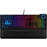 Acer Predator Aethon 301 TKL Gaming Keyboard, 100% Anti-Ghosting and Windows Lock Key, Switch Type: Gateron Blue Switches, 6 Zone Backlit LED Color Keys, 7 Level Brightness and 8 Preset Lighting Modes, ABS Material, Durability: Switch Life 50 million Strokes per Key, Report Rate: 1ms/1000Hz, Embedded Multimedia Keys, TKL 80% Membrane Gaming Keyboard, Interface: Gold-Plated USB, Cable Length: 5.9 feet, Software Support: Windows 7, 8, 8.1 & 10, Dimensions: 14.6" (L) x 5.77" (W) x 1.05" (H) & 2.14 lbs.