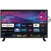 23.6 DLED TV Builtin DVD Player DVD/CD/CDR/CDRW/DVD+/R/DVD+/RW/VCD/SVCD Compatible Builtin ATSC NTSC System 3x HDMI ARC Compatible HDTV 1080p/1080i/720p/480p/480i Builtin WiFi 802.11 b/g/n Builtin USB Input Compatible Allows You to Play Music Photos Aspect Ratio: 16:9 Resolution: 1366 x 768 Brightness: 180 cd/m2 10 Contrast Ratio: 3000:1 Response Time: 9.5ms Viewing Angle: 178 ? H, 178 ? V Standby Power: 0.5W Color Capacity: 16.7M Brightness and Contrast Controls Digital Noise Reduction Picture Mode: Vivid, Standard,Energy Saving,Theater, Game, Sport, Calibrated Builtin Speakers Sound Mode: Standard, Theater,Music, Speech, Sport, Late Night Sleep Timer Function Multi Language On Screen Display AC/DC Compatible Car Cord Included Full Function Remote ControlGENERAL: AC Input: 100240V, 50/60Hz; DC 12V Maximum Power Consumption: 42W Input Terminals Compatible: 1x HDMI ARC/2x HDMI / LAN/ RF/ 2x USB 2.0 Output Terminals Compatible:Headphones Optical Wall Mountable Design, VESA Compliant Accessories: Remote Control,DC Car Cord User Manual.