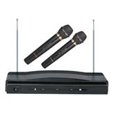 Professional Dual Wireless Microphone system with two professional microphones, Wireless receiver for enhanced mobility, light and compact design, Ideal for meetings, events and karaoke, 900 mHz.